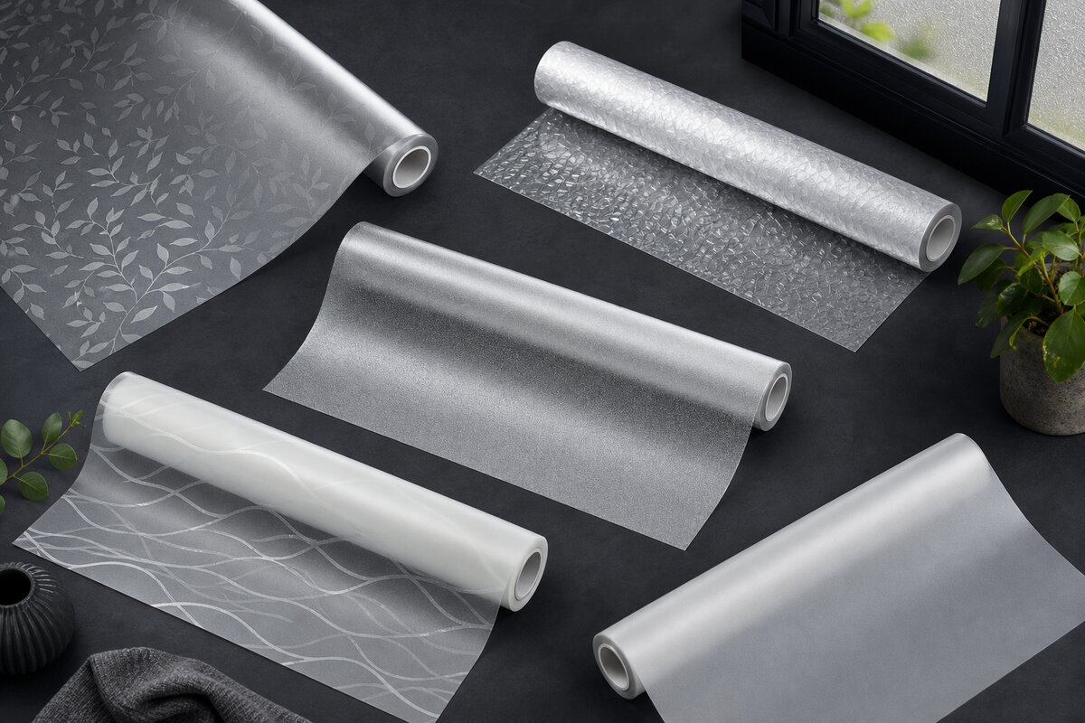 5 window privacy film products on dark charcoal background, Best Privacy Window Films on Amazon UK